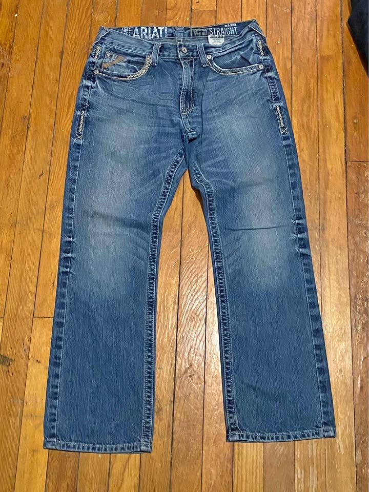 Vintage Ariat Artisanal Faded Archive Jeans 33/33