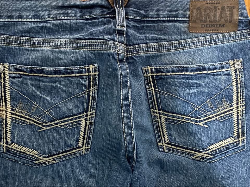 Vintage Ariat Artisanal Faded Archive Jeans 33/33 - photo 4