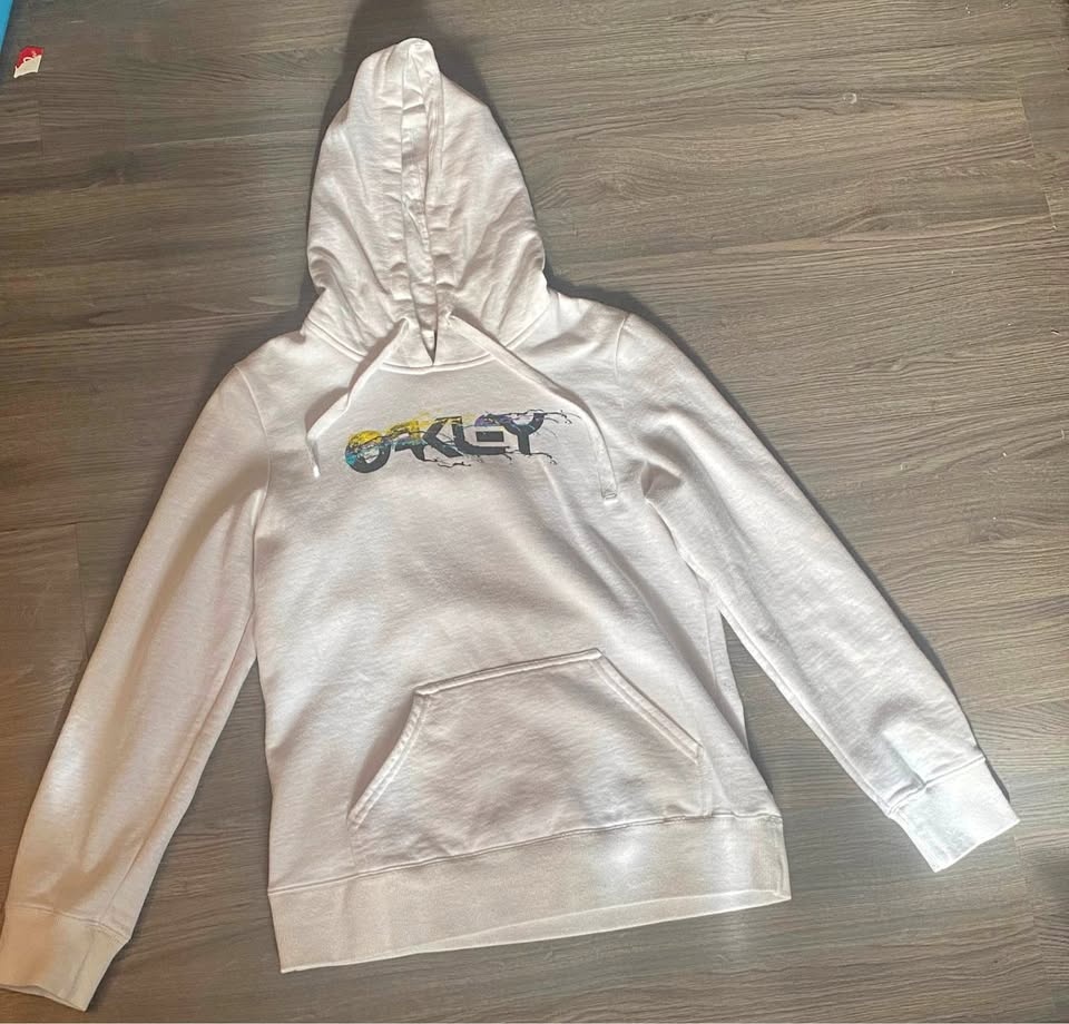 2011 Oakley Y2K White Graphic Hoodie