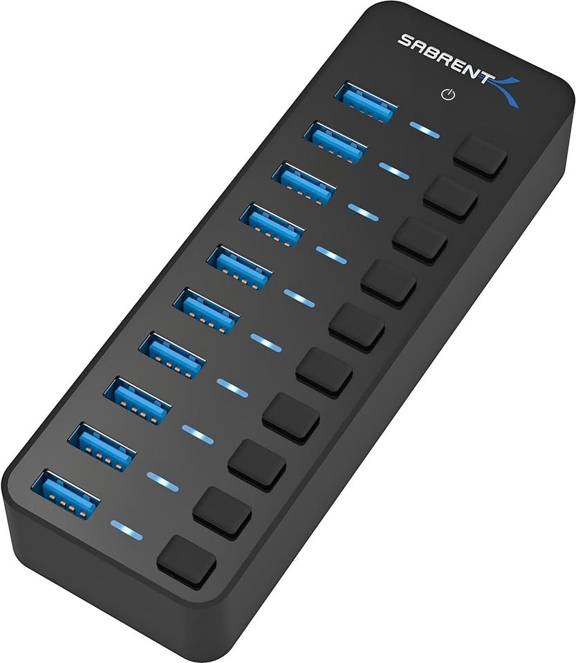 Sabrent 10 Port USB Hub 3.2
