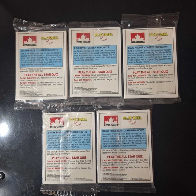 MLB 1991 Baseball Card Sets & Packs - Petro Canada, Upper Deck - photo 2