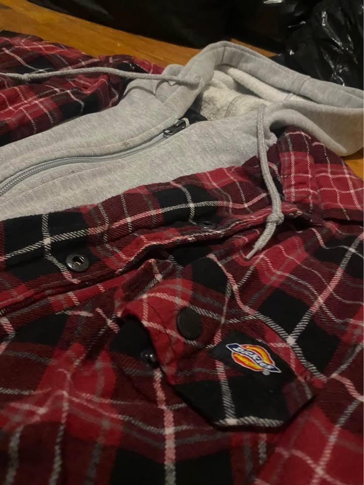 Vintage Dickies Flannel/Hoodie Hybrid Lined Heavyweight XL - photo 3