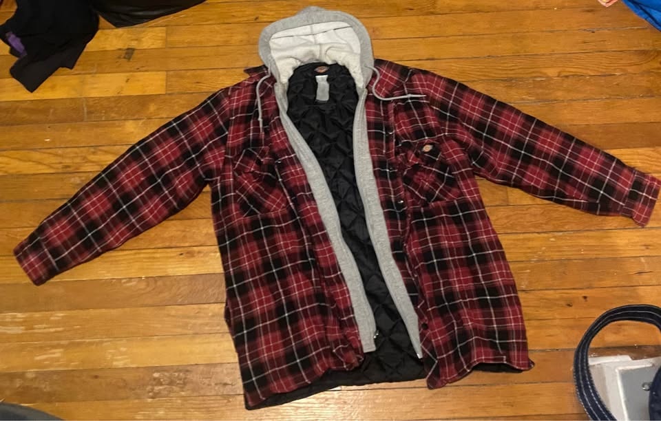 Vintage Dickies Flannel/Hoodie Hybrid Lined Heavyweight XL - photo 4