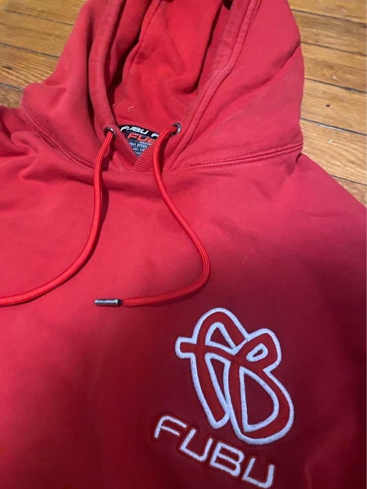 Vintage Fubu Baggy Embroidered Y2K Skater Hoodie XXL - photo 2