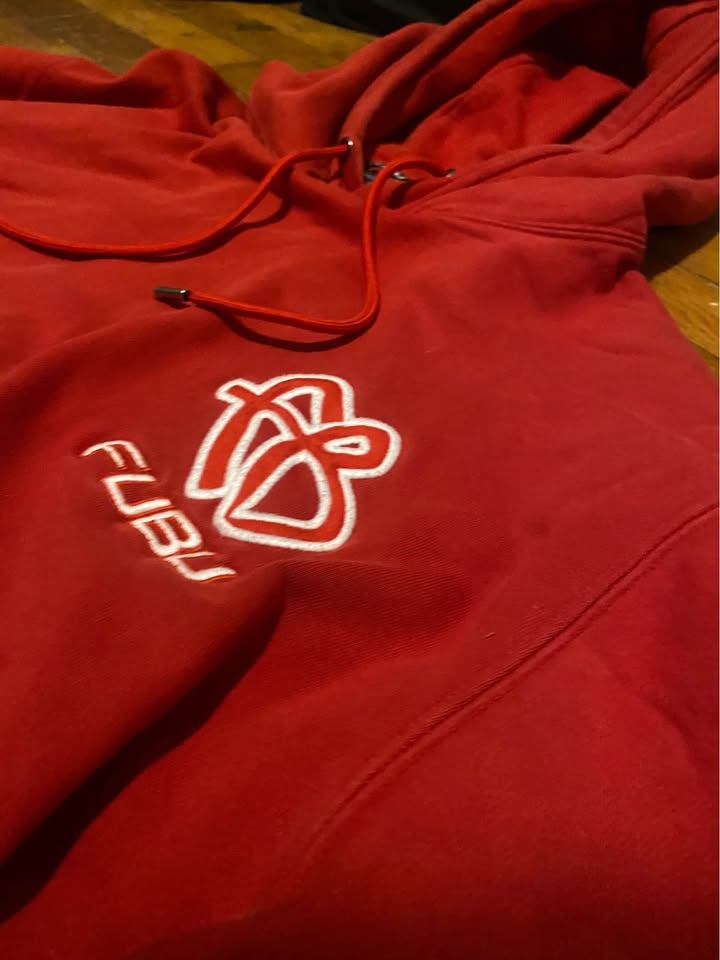 Vintage Fubu Baggy Embroidered Y2K Skater Hoodie XXL - photo 3