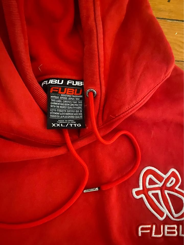 Vintage Fubu Baggy Embroidered Y2K Skater Hoodie XXL - photo 4