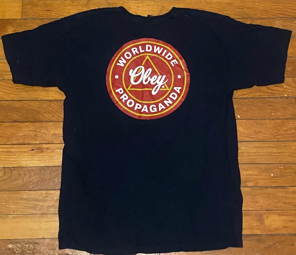 Obey Worldwide Propaganda Graphic Print T-Shirt - photo 3
