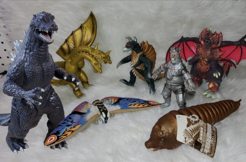 Vintage Bandai Godzilla Monster Lot - 20 Kaiju Figures