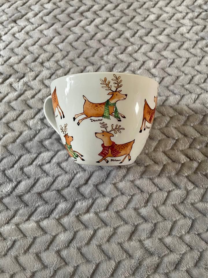 Christmas reindeer mug