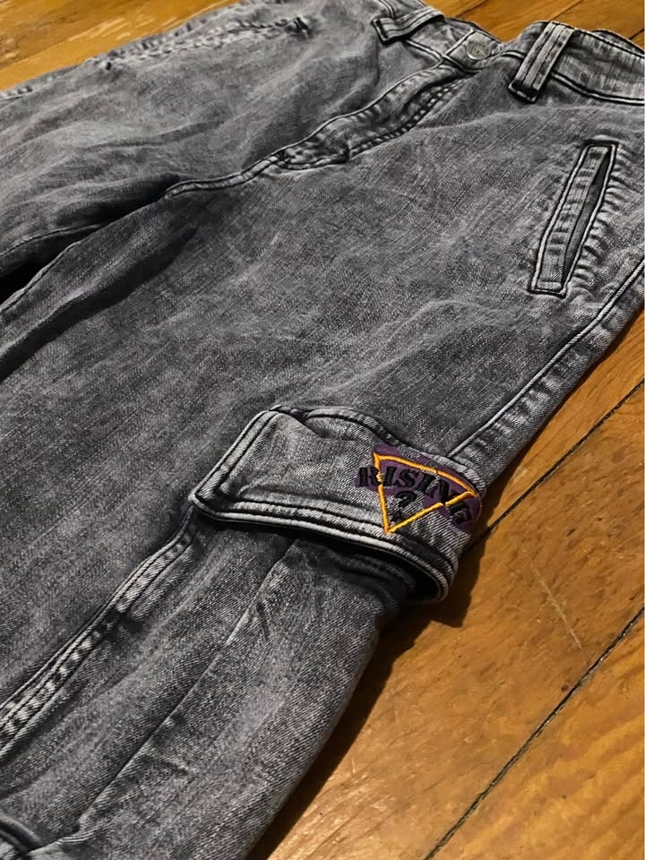 Guess X 88 Rising Acid Wash Cargo Jeans Limited Edition - photo 5
