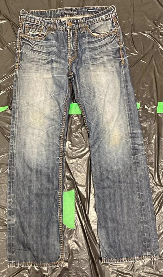 Vintage Guess Desmond Relaxed Straight Fit Jeans Size 31