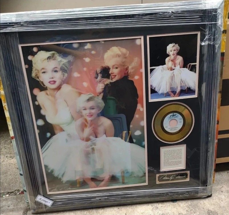 Marilyn Monroe River of No Return 24kt Gold Record Frame