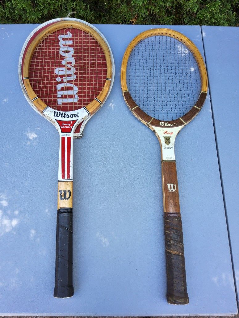 Tennis Racquet Lot: Wilson, Head, Chris Evert, Jimmy Connors - photo 2
