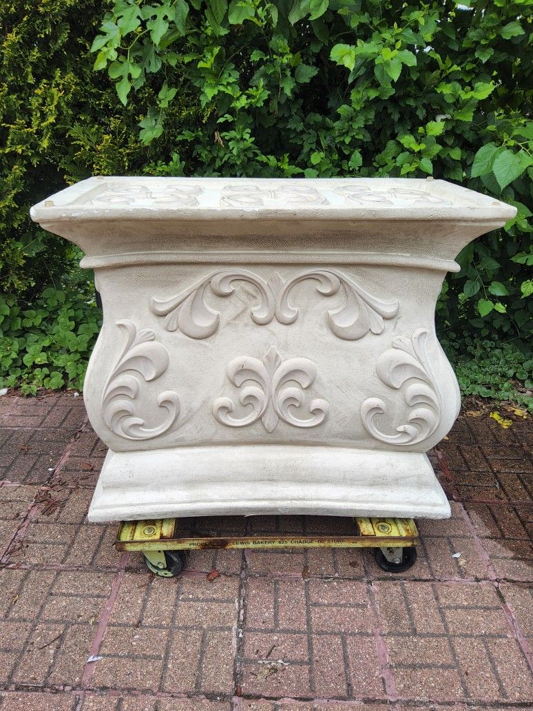 Antique Cast Stone Decorative Table Base