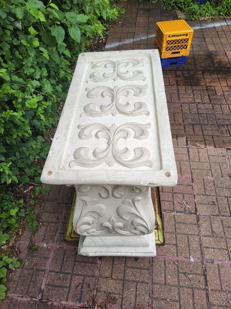 Antique Cast Stone Decorative Table Base - photo 4