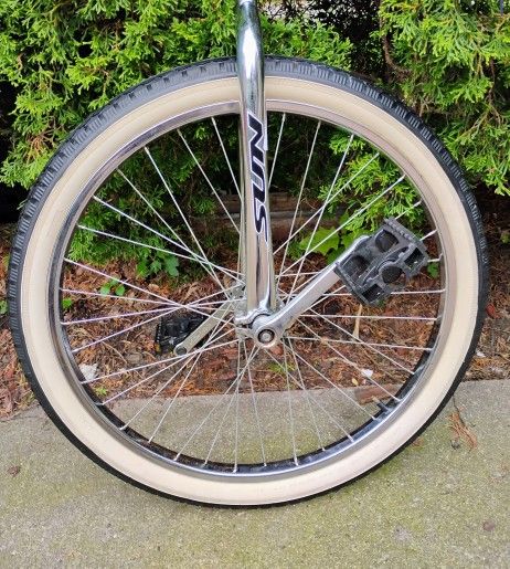 RARE SUN Unicycle Adult curved Top classic Chrome Adjustable Sea - photo 2