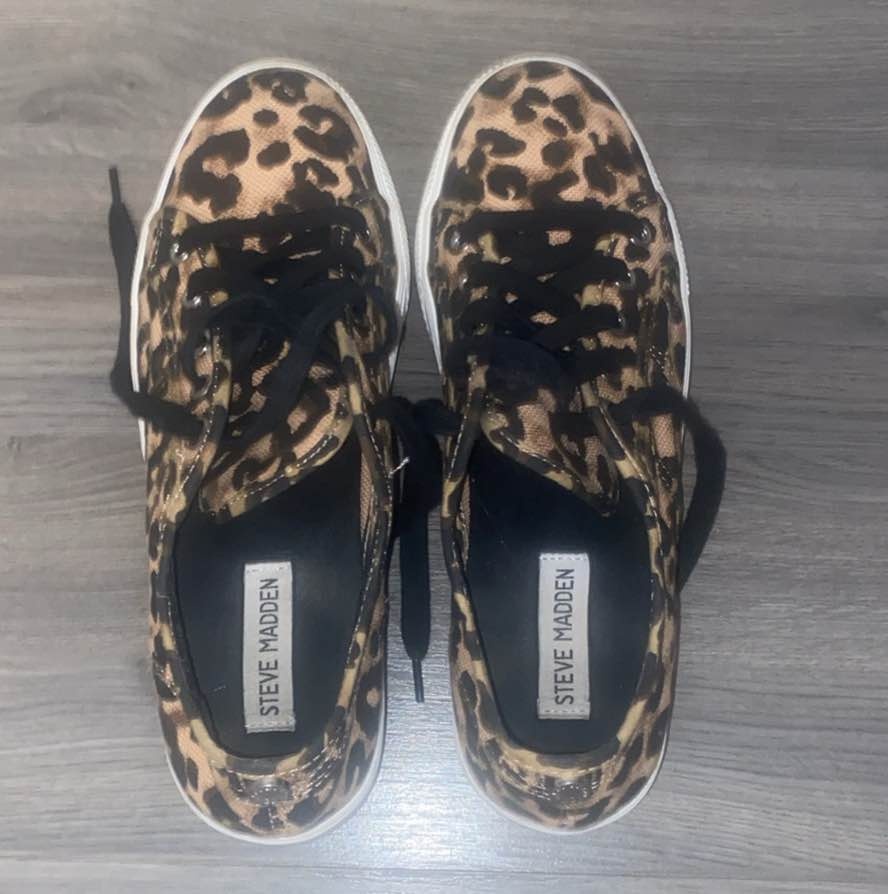Steve Madden Leopard Print Y2K Platform Sneakers 6.5 W - photo 2