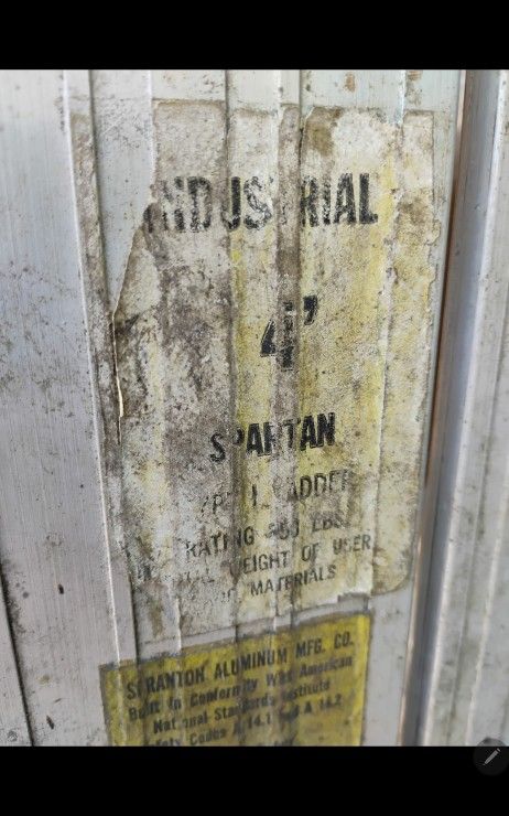 Vintage Spartan 4 ft Industrial Aluminum Ladder - photo 5