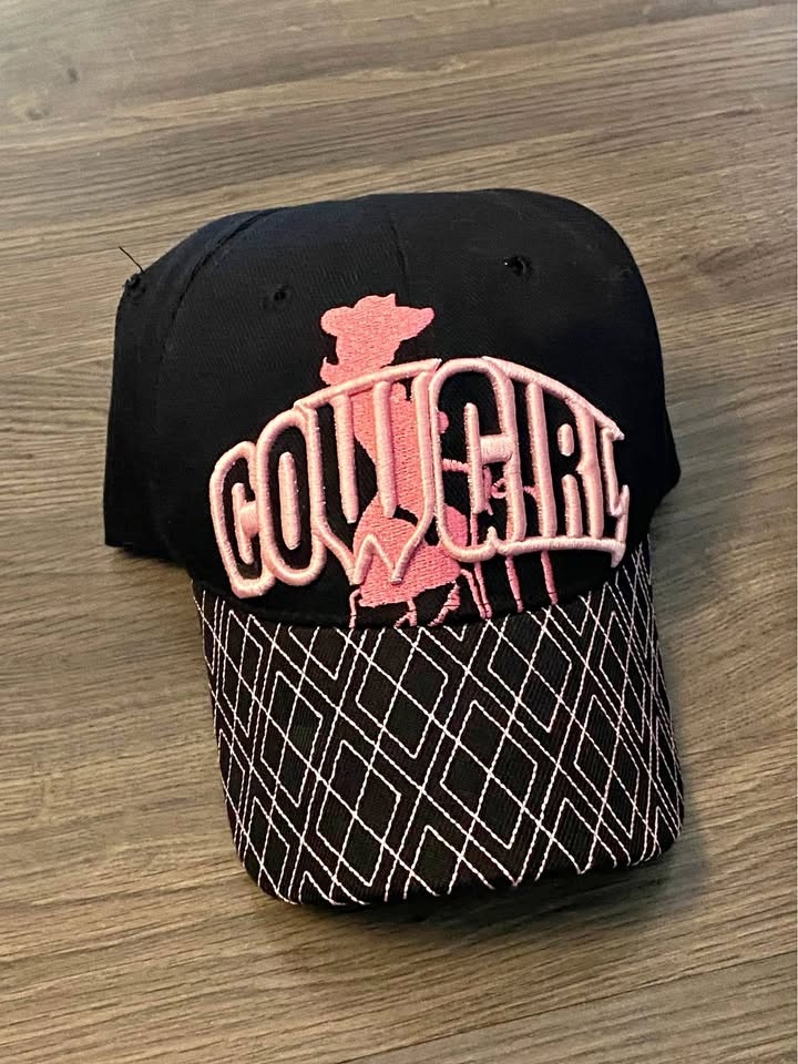 Vintage Y2K COWGIRL Biker Rodeo Adjustable Cap
