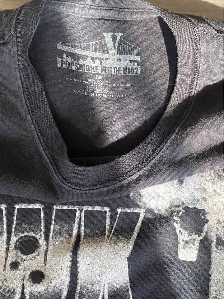 Vlone x Pop Smoke "Meet The Woo 2" Rare Rap T-Shirt - photo 2