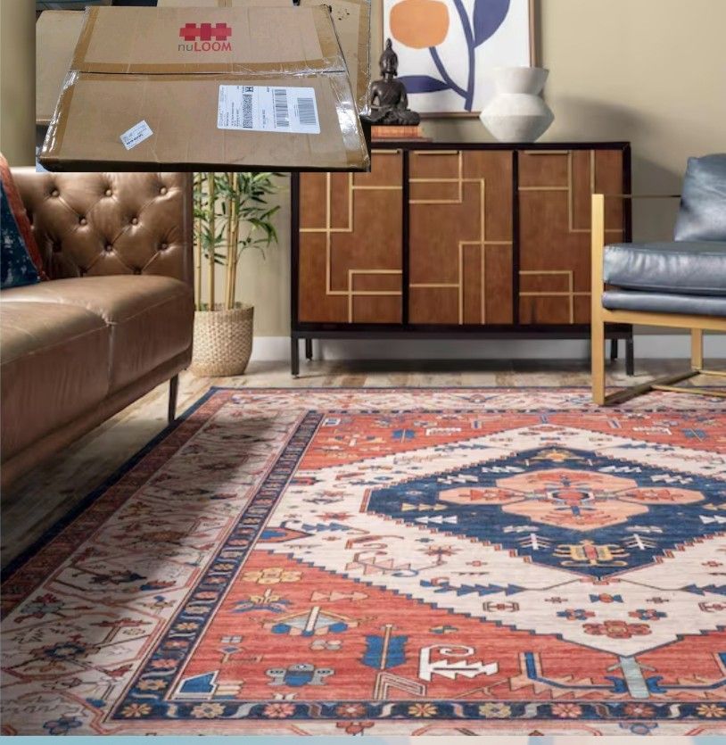 nuLOOM 8x10 Southwestern Tribal Area Rug - Brown