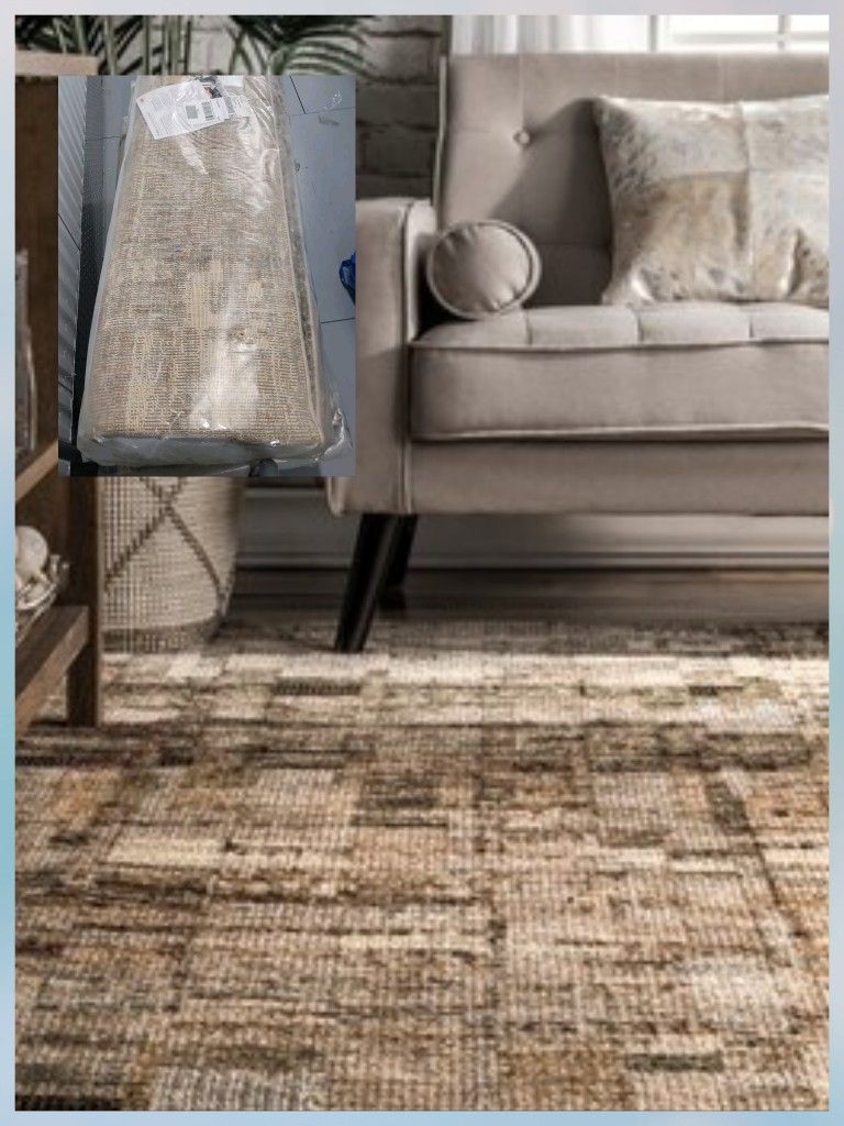 nuLOOM 9x12 ft Brown Southwestern Abstract Area Rug