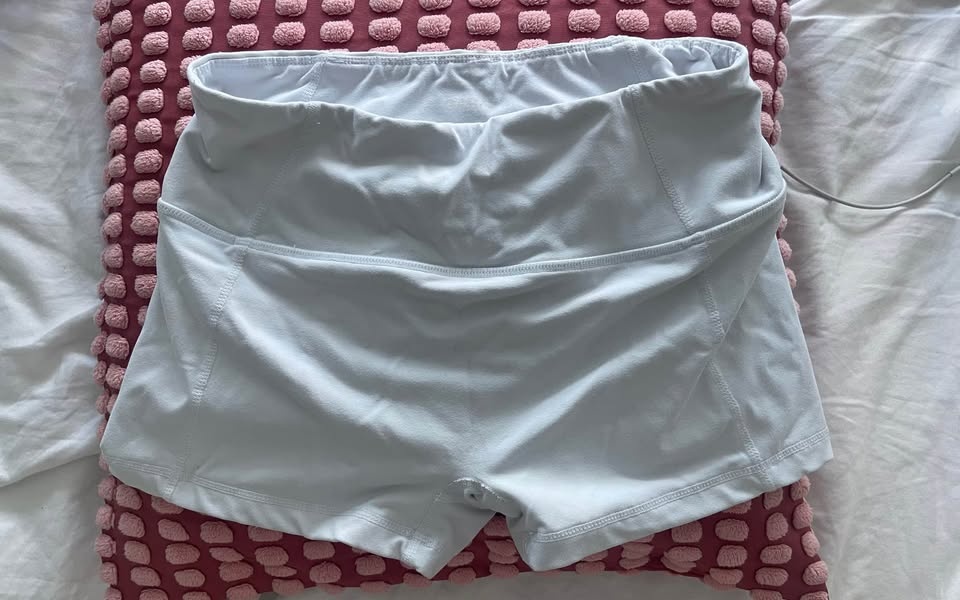Garage Size Small White Thick 3-inch Biker Shorts - photo 2