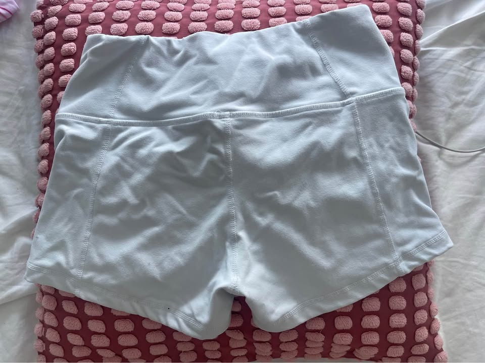 Garage Size Small White Thick 3-inch Biker Shorts - photo 4