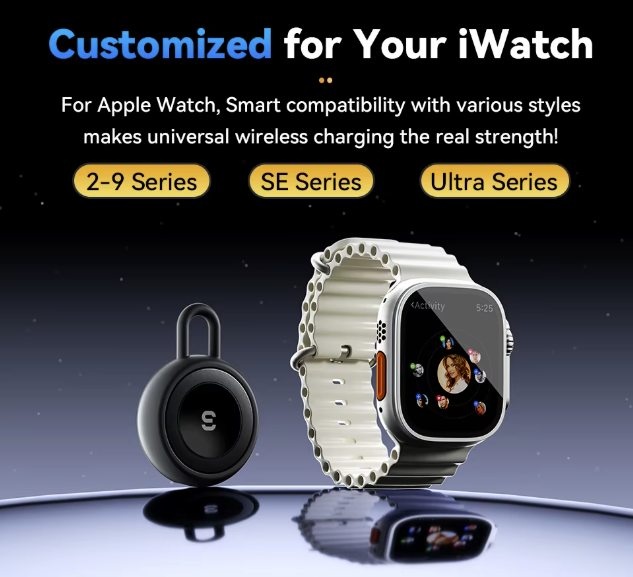 USB C Wireless Charger for Apple IWatch Ultra Portable Magnetic - photo 2