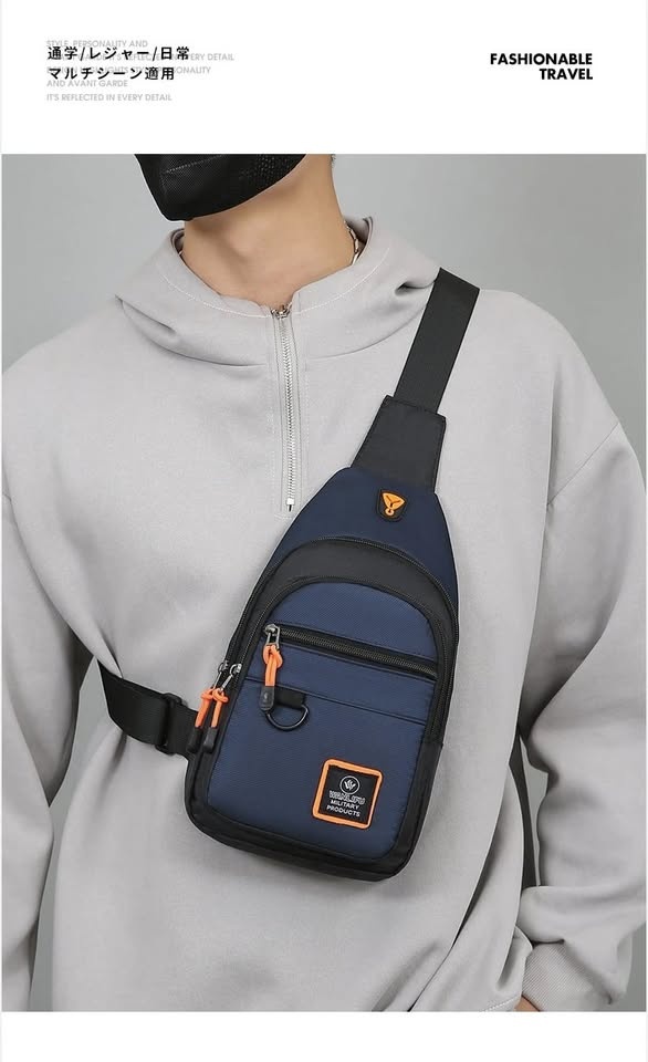 Men's Chest Bag Handbag Lightweight Oxford Fabric Crossbody Slin - photo 4