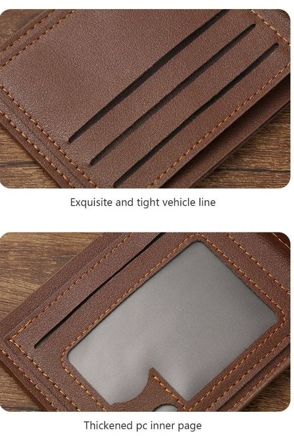 Slim Leather Wallet for Men RFID Blocking Bifold - photo 3