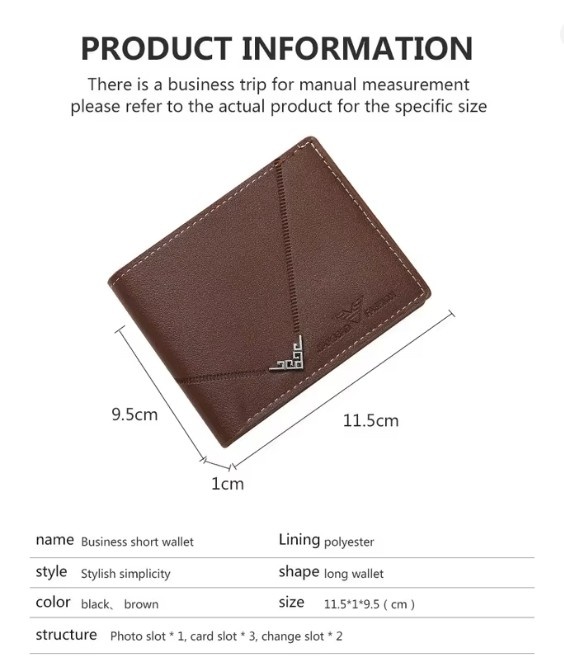 Slim Leather Wallet for Men RFID Blocking Bifold - photo 5