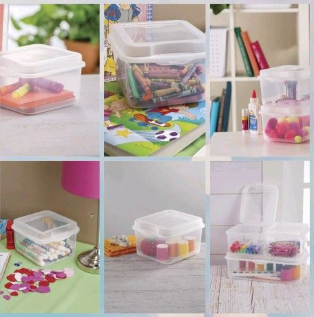 Sterilite FlipTop Small Clear Storage Boxes (55 Pack) - photo 5