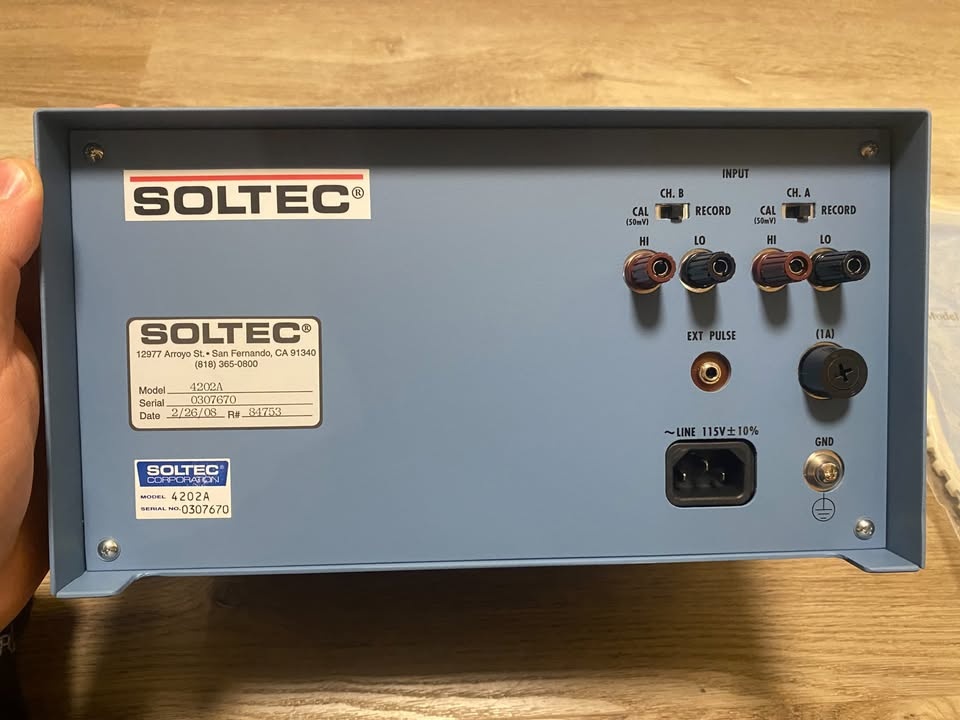 Soltec 4202A 2-Pen Strip Chart Recorder - Brand New - photo 3