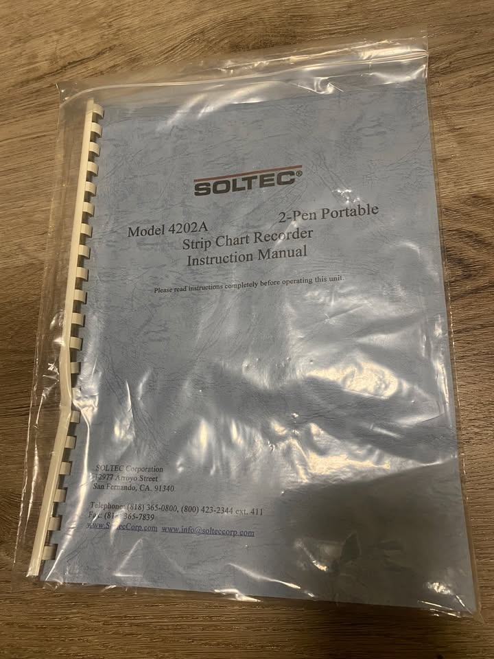 Soltec 4202A 2-Pen Strip Chart Recorder - Brand New - photo 5