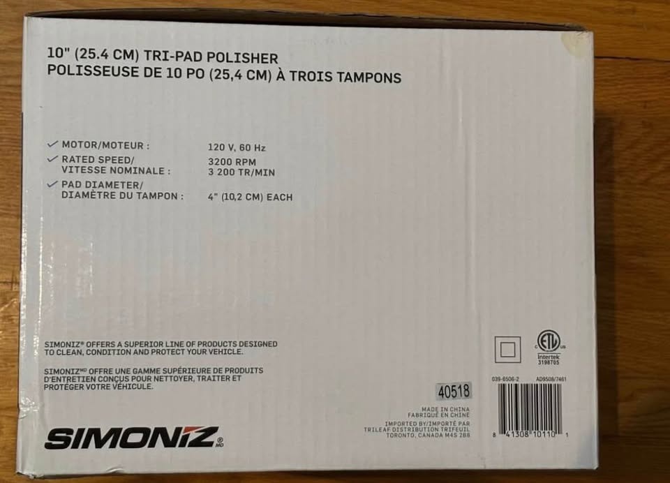 SIMONIZ Tri-Pad Polisher - photo 4