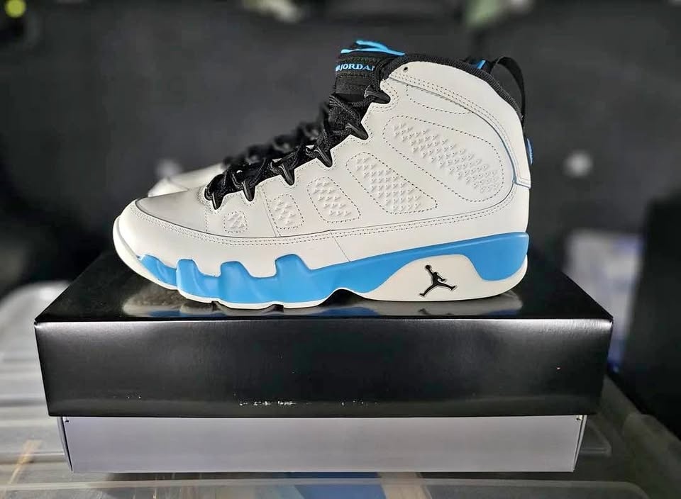 Jordan 9 Powder Blue/UNC 2024 Size 9