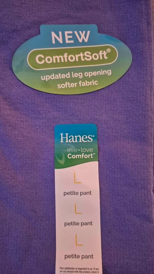 New Hanes ComfortSoft Petite Pant Large Purple - photo 2