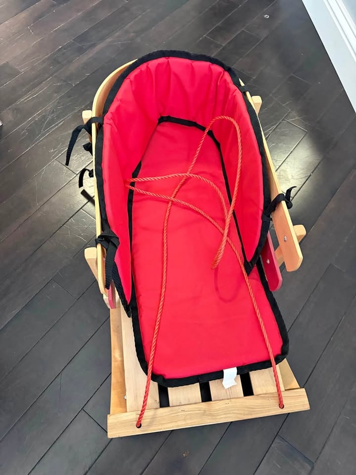 Wooden Sled/Sleigh with Padding