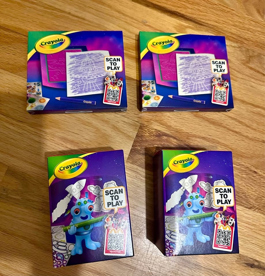 Brand new McDonald's Crayola toys