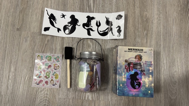 Make Your Own Mermaid Toy Night Light Lantern Jar - photo 3