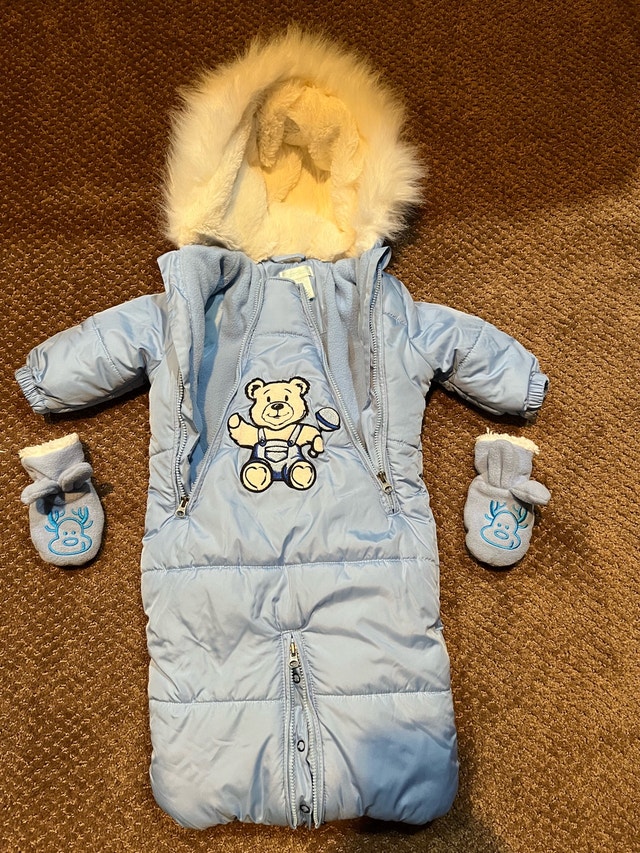 Boys Baby Snowsuit - size 0-3 months