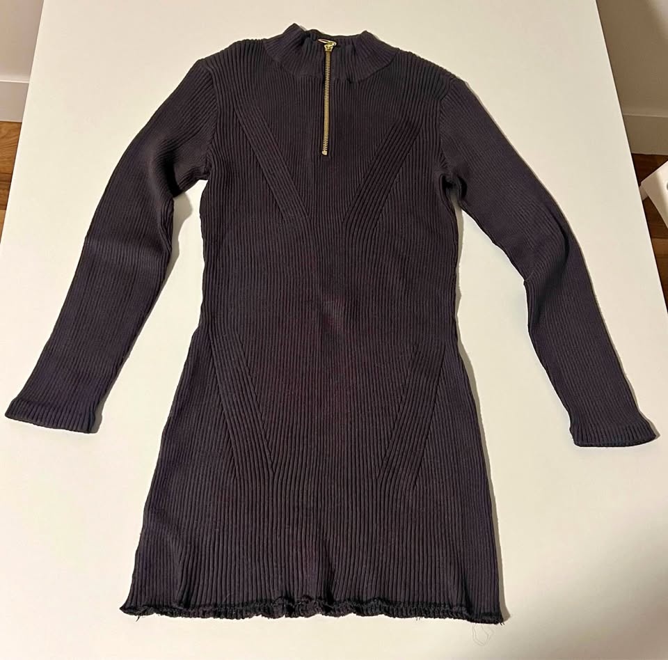 Dark Grey Mini Dress