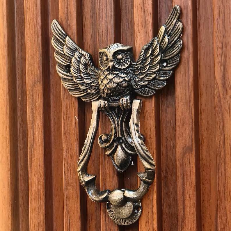New Owl Cast Iron Door Knocker - photo 3