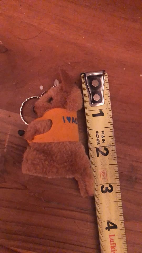 Vintage 1980's I Love Australia Kangaroo Joey Plush Keychain - photo 4