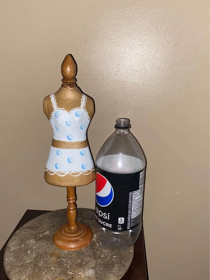 Vintage Papier Mache Mannequin on Wooden Stand - photo 4