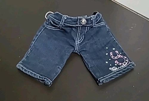 Build a Bear BAB Blue Jeans Pink Horseshoes Princess Hearts Rhin