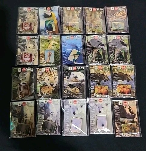 WWF Animals of the World 1986 Lapel Pins New in Package Lot Of 2