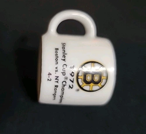 NHL MINIATURE MINI COFFEE CUP MUG -Boston Bruins - 1 1/2" - photo 2