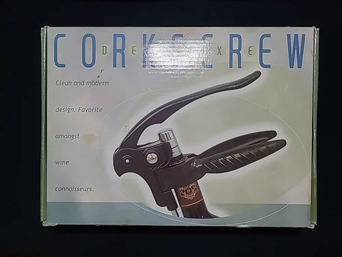 Deluxe Corkscrew Tire Bouchon de luxe, New in Box